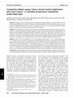 Research paper thumbnail of Gentamicin-collagen sponge reduces sternal wound complications after heart surgery: A controlled, prospectively randomized, double-blind study