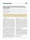 Research paper thumbnail of Design of a High-Pressure Flow-Reactor System for Catalytic Hydrodeoxygenation: Guaiacol Conversion Catalyzed by Platinum Supported on MgO