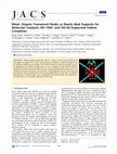 Research paper thumbnail of Metal–Organic Framework Nodes as Nearly Ideal Supports for Molecular Catalysts: NU-1000- and UiO-66-Supported Iridium Complexes