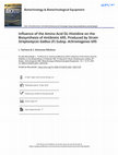 Research paper thumbnail of Influence of the Amino Acid DL-Histidine on the Biosynthesis of Antibiotic 695, Produced by StrainStreptomyces Galbus(F) Subsp.Achromogenes695