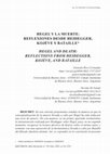 Hegel y La Muerte: Reflexiones Desde Heidegger, Kojève y Bataille Cover Page