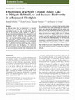 Research paper thumbnail of Effectiveness of a Newly Created Oxbow Lake to Mitigate Habitat Loss and Increase Biodiversity in a Regulated Floodplain