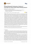 Thermal-Hydraulic Performance Analysis of Twin-Pipes for Various Future District Heating Schemes Cover Page