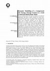 Dynamic Modelling of a Compressed Air Energy Storage System in a Grid Connected Photovoltaic Plant Cover Page