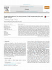 Design and analysis of the novel concept of high temperature heat and power storage Cover Page