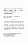 Research paper thumbnail of Colleges, Careers, and the Institutional Structuring of the Transition to Adulthood