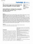 Research paper thumbnail of Non-invasive vagus nerve stimulation for primary headache: A clinical update