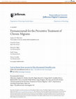 Research paper thumbnail of Fremanezumab for the Preventive Treatment of Chronic Migraine