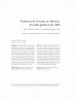 Research paper thumbnail of Violencia de Estado en México: el exilio político de 1968