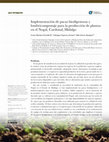 Research paper thumbnail of Implementación de pacas biodigestoras y lombricompostaje para la producción de plantas en el Nogal, Cardonal, Hidalgo