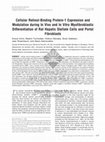 Research paper thumbnail of Cellular Retinol-Binding Protein-1 Expression and Modulation during In Vivo and In Vitro Myofibroblastic Differentiation of Rat Hepatic Stellate Cells and Portal Fibroblasts