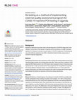 Re-testing as a method of implementing external quality assessment program for COVID-19 real time PCR testing in Uganda Cover Page