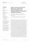 Species richness and turnover patterns for tropical and temperate plants on the elevation gradient of the eastern Himalayan Mountains Cover Page