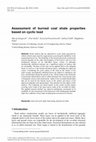 Research paper thumbnail of Assessment of burned coal shale properties based on cyclic load