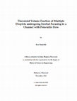 Threshold Volume Fraction of Multiple Droplets undergoing Inertial Focusing in a Channel with Poiseuille Flow Cover Page