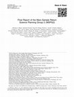 Research paper thumbnail of Final Report of the Mars Sample Return Science Planning Group 2 (MSPG2)