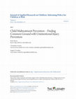 Child Maltreatment Prevention – Finding Common Ground with Unintentional Injury Prevention Cover Page