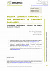 Research paper thumbnail of Mejora Continua Enfocada a Los Problemas De Empresas Familiares