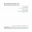 Research paper thumbnail of Blockchain vs ISO 9001:2015