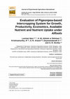 Evaluation of Pigeonpea-based Intercropping System for Growth, Productivity, Economics, Available Nutrient and Nutrient Uptake under Alfisols Cover Page