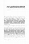 Research paper thumbnail of Returns to Capital: Austerity and the Crisis of European Social Democracy