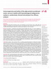 Immunogenicity and safety of the adjuvanted recombinant zoster vaccine co-administered with the 23-valent pneumococcal polysaccharide vaccine in adults ≥50 years of age: A randomized trial Cover Page