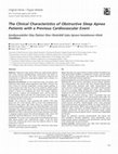 The Clinical Characteristics of Obstructive Sleep Apnea Patients with a Previous Cardiovascular Event Cover Page