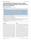 Research paper thumbnail of Caenorhabditis elegans operons contain a higher proportion of genes with multiple transcripts and use 3' splice sites differentially