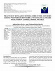 Research paper thumbnail of PRACTICE OF KANGAROO MOTHER CARE OF THE NEWBORN AMONG POSTPARTUM MOTHERS ATTENDING HEALTHCARE FACILITIES IN ANAMBRA STATE, NIGERIA.