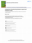 Comparison of productivity between tropical and temperate maize Cover Page