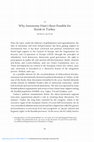 Research paper thumbnail of Why Autonomy Hasn’t Been Possible for Kurds in Turkey