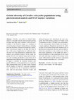 Research paper thumbnail of Genetic diversity of Citrullus colocynthis populations using phytochemical analysis and SCoT marker variations