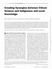 Creating Synergies between Citizen Science and Indigenous and Local Knowledge Cover Page