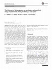 Research paper thumbnail of The influence of sitting posture on mechanics and metabolic energy requirements during sit-skiing: a case report