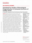 Standards for Studies of Neurological Prognostication in Comatose Survivors of Cardiac Arrest: A Scientific Statement From the American Heart Association Cover Page