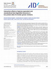 Interaction effects of glycine equivalent and standardized ileal digestible threonine in low protein diets for broiler grower chickens Cover Page