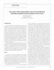 Research paper thumbnail of Poor pain relief and possible toxicity from high-dose intrathecal opioid treatment: report of two cases