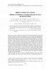 Research paper thumbnail of BRIEF COMMUNICATIONS Influence of familiarity on shoaling behaviour in Texas and blacktail shiners