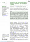 Research paper thumbnail of Prevalence of cystic echinococcosis among livestock in pastoral and agro-pastoral areas in Uganda