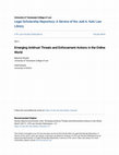 Research paper thumbnail of Emerging Antitrust Threats and Enforcement Actions in the Online World