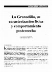 La granadilla, su caracterización física y comportamiento postcosecha Cover Page