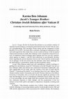 Research paper thumbnail of Book Review. Karma Ben-Johanan’s "Jacob’s Younger Brother: Christian-Jewish Relations after Vatican II