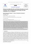 Research paper thumbnail of Entrepreneurship Education and Student Intention to Launch a Business: Does Entrepreneurial Knowledge and Skills Acquisition Act as a Mediator?