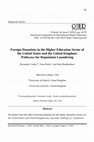 Research paper thumbnail of Foreign Donations in the Higher Education Sector of the United States and the United Kingdom: Pathways for Reputation Laundering