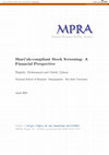 Research paper thumbnail of Shari’ah-compliant Stock Screening: A Financial Perspective