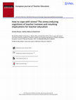 Research paper thumbnail of How to cope with stress? The stress-inducing cognitions of teacher trainees and resulting implications for teacher education