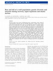 Research paper thumbnail of Rise and fall of a wolf population: genetic diversity and structure during recovery, rapid expansion and drastic decline