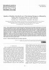 Research paper thumbnail of Quality of Sardine (Sardinella sp.) Peda during Storage as Affected by Salting Pre-Treatment Process and Chitosan