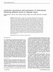 Leukocyte recruitment and expression of chemokines following different forms of vascular injury Cover Page