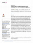 Research paper thumbnail of Speech-specific audiovisual integration modulates induced theta-band oscillations